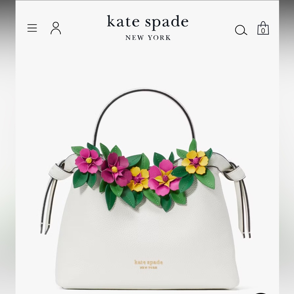 Kate Spade Floral Appliqué Purse